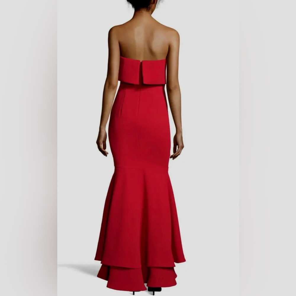 X scape Red Strapless Dress Perfect for coming holidays